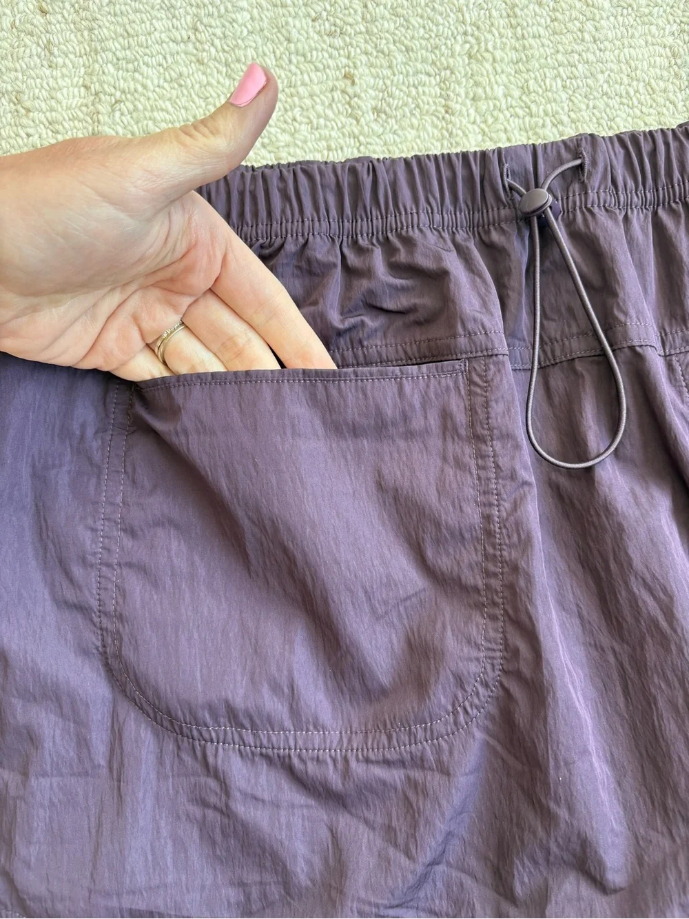 Offline by Aerie Hiker Mini Skort Purple Athletic Skirt Shorts & Pockets - L